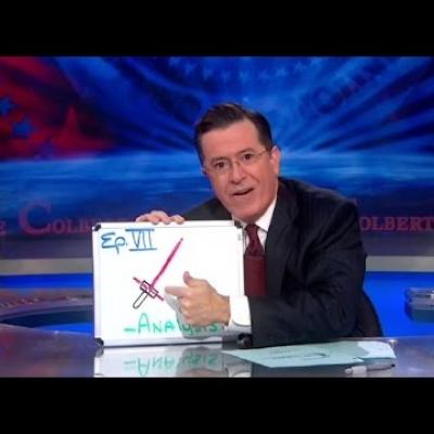 Ο Stephen Colbert εξηγεί τον σχεδιασμό του νέου lightsaber;
