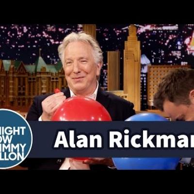 Ο Alan Rickman μιλάει για τον Harry Potter εισπνέοντας ήλιο