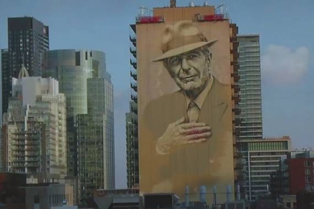 Ένας χρόνος από τον θάνατο του Λέοναρντ Κοέν - Μία τεράστια τοιχογραφία στο Μόντρεαλ