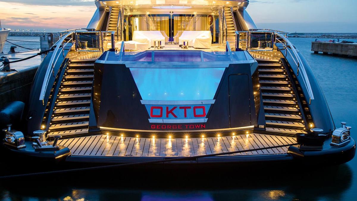 Στα τιρκουάζ νερά του Φισκάρδου το luxurious Okto του Αγγελόπουλου