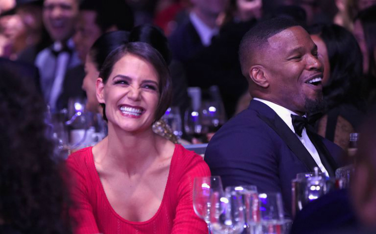 H Katie Holmes και ο Jamie Foxx εμφανίστηκαν σε πάρτι των Grammy μαζί