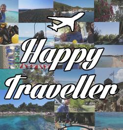 Happy traveller