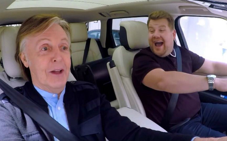 O Paul McCartney τραγουδάει παρέα με τον James Corden