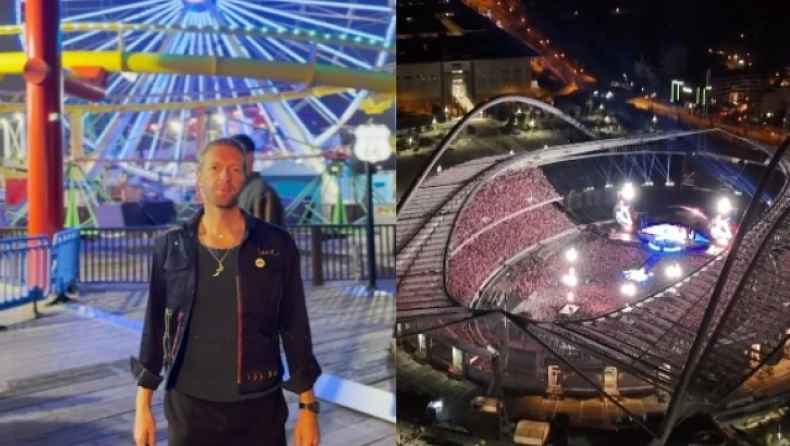 Ο frontman των Coldplay μίλησε ελληνικά και «τρέλανε» το κοινό στο ΟΑΚΑ: 