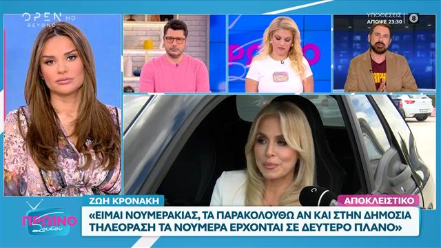 Ζωή Κρονάκη: «Η πρόθεση μου είναι να συνεχίσουμε και του χρόνου»