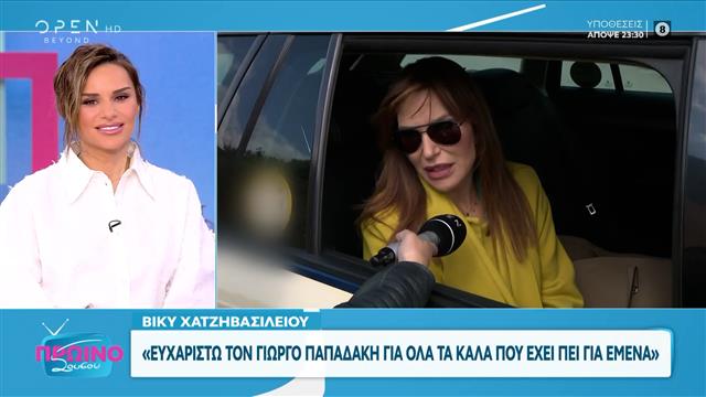 Βίκυ Χατζηβασιλείου: Δεν θα επιστρέψω στην τηλεόραση
